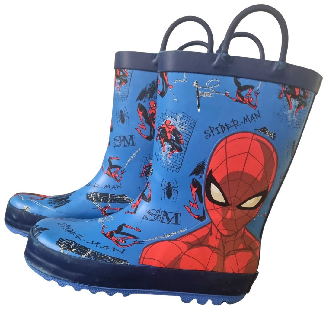 Marvel Spiderman Gum Boots - Size: 11 Jnr