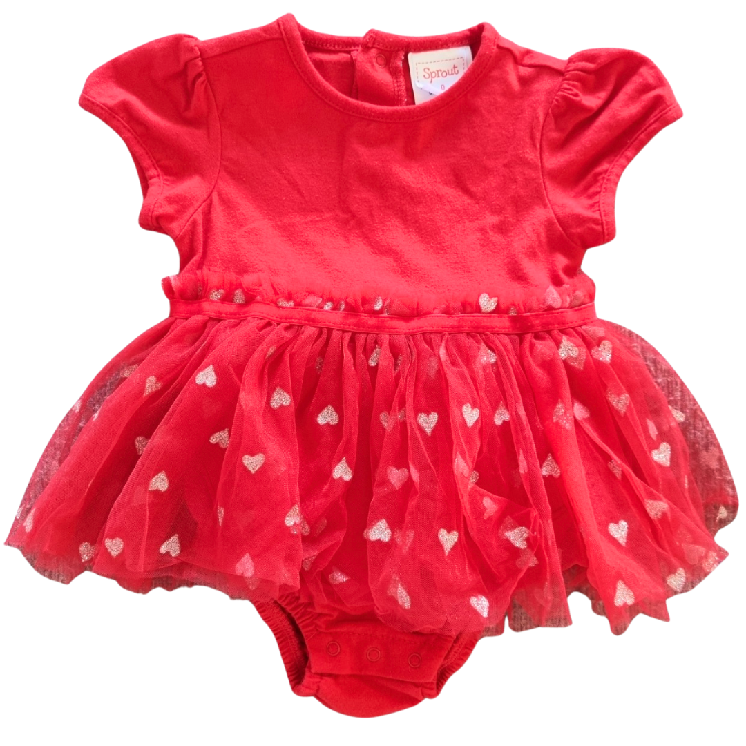 Sprout Bodysuit Dress - Size: 0 (6-12 Months)