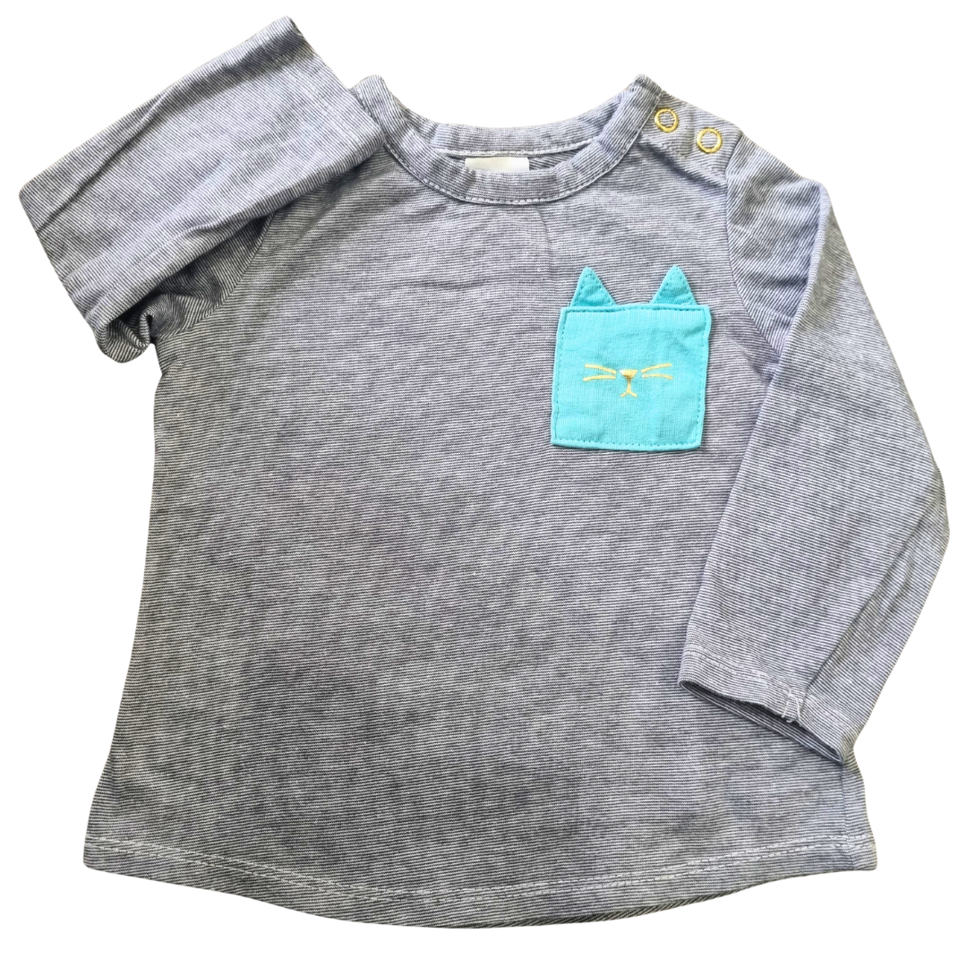 Target Long Sleeve Top - Size: 00 (3-6 Months)