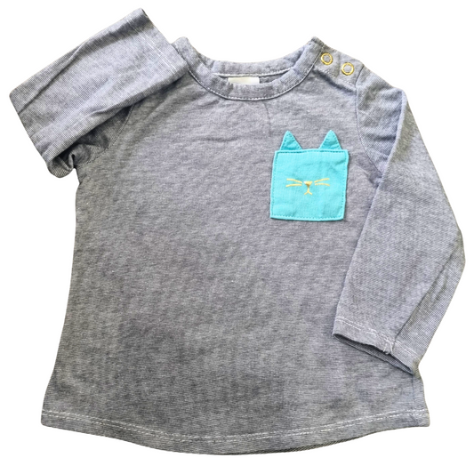 Target Long Sleeve Top - Size: 00 (3-6 Months)