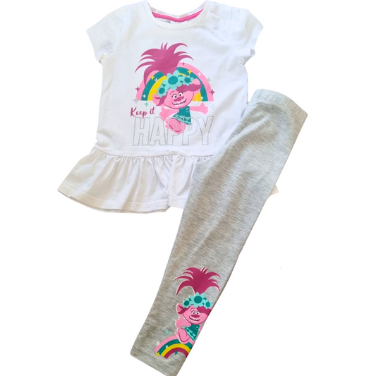 Trolls 2pc Set - Top & Leggings - Size: 3