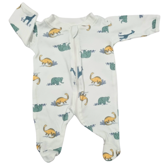 Anko White Dinosaur Onesie - Size: 00000 (Prem)