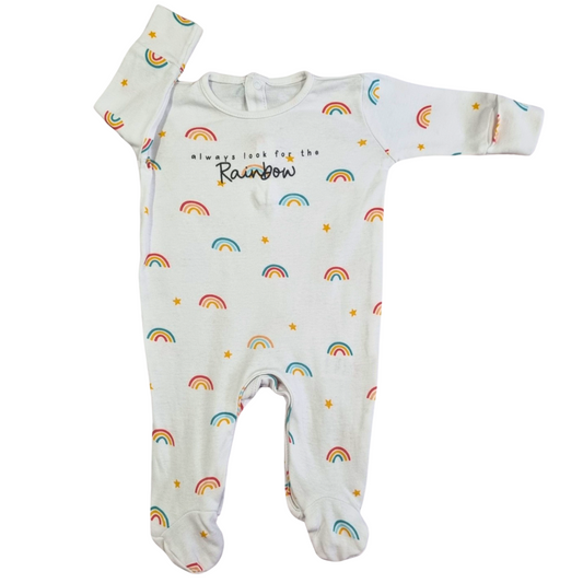 Matalan Rainbow Onesie - Size: 0000 (Newborn)