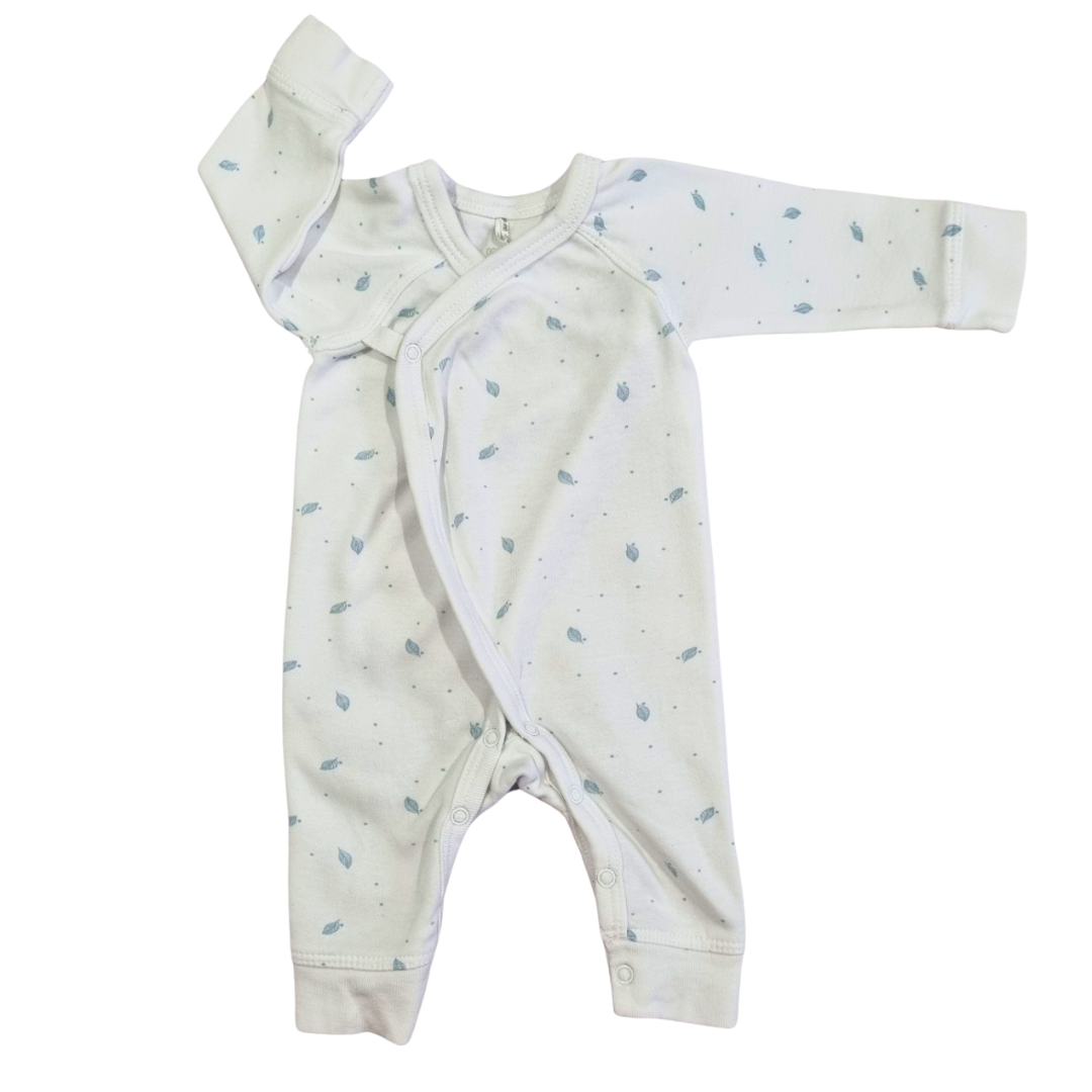 Purebaby Wrap Style Onesie - Size: 00000 (Prem)